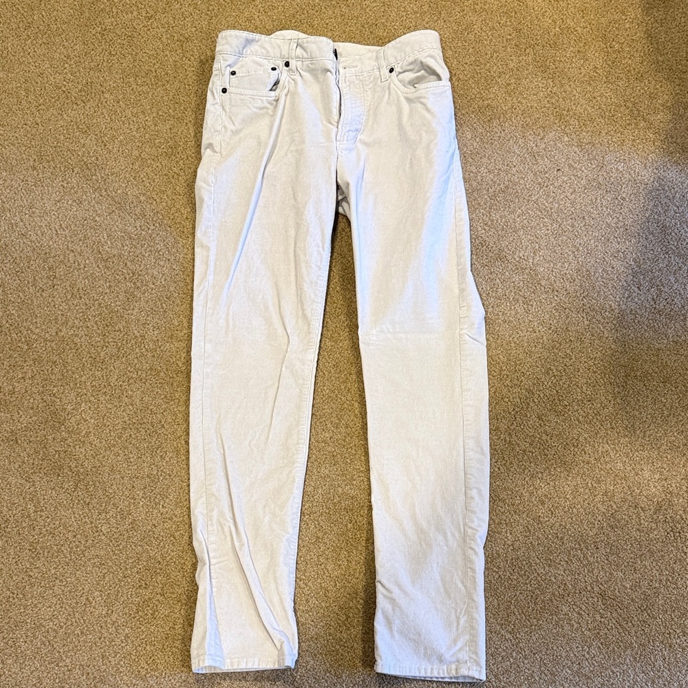 Faherty Cream Corduroy Pants 30x32